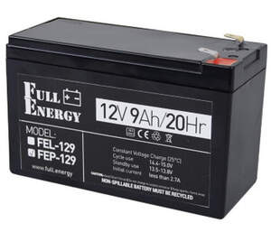 Full Energy FEP-129 Аккумулятор 12В 9 А*ч Full Energy FEP-129 Аккумулятор 12В 9 А*ч